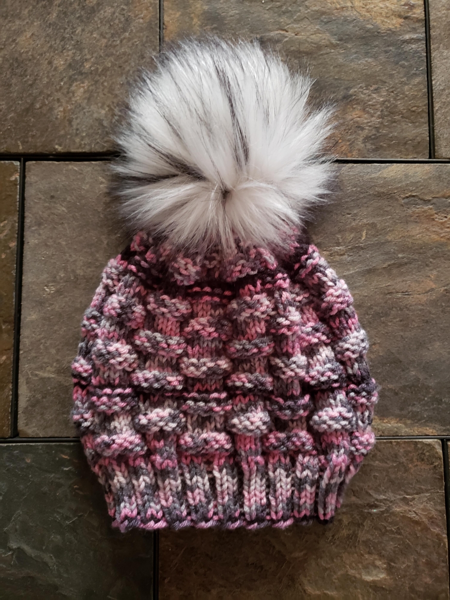 Basket Weave Knit Hat by MJ Creations, Hats on