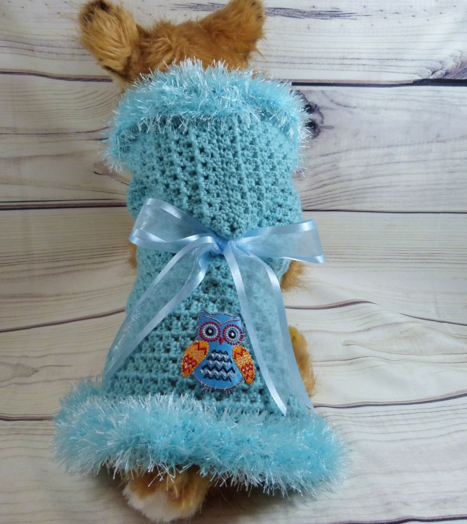 sweater dachshund yorkie medium mini dog fits handmade puppy clothing hand crocheted