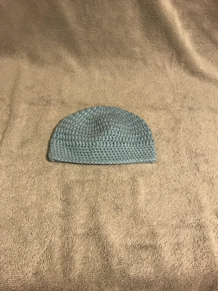 Baby Beanie (Pale Blue by Tanas Cozy Creations, Hats