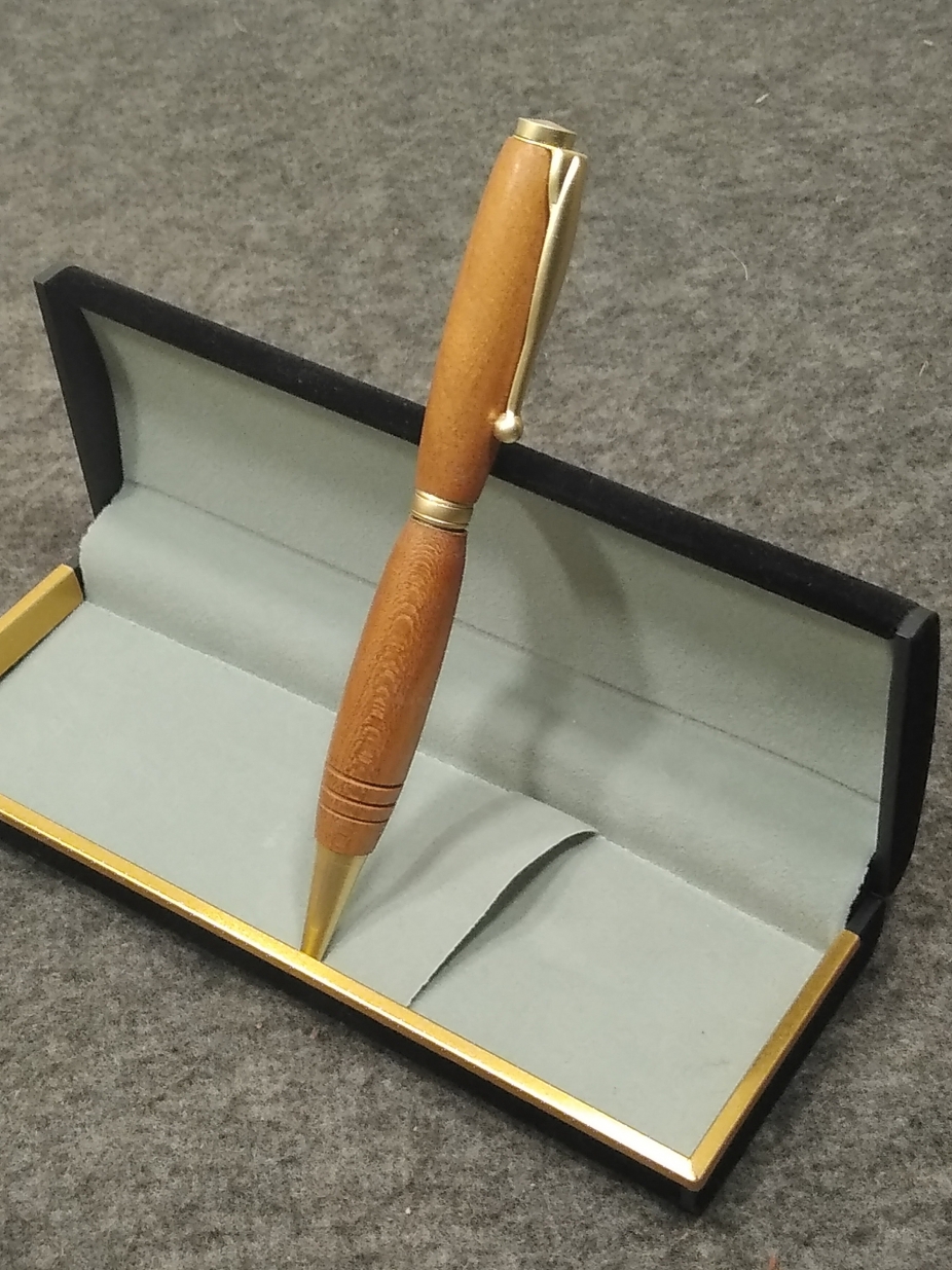 Handmade Cherry Twist Action Refillable Ink Pen by Clintswoodcrafts