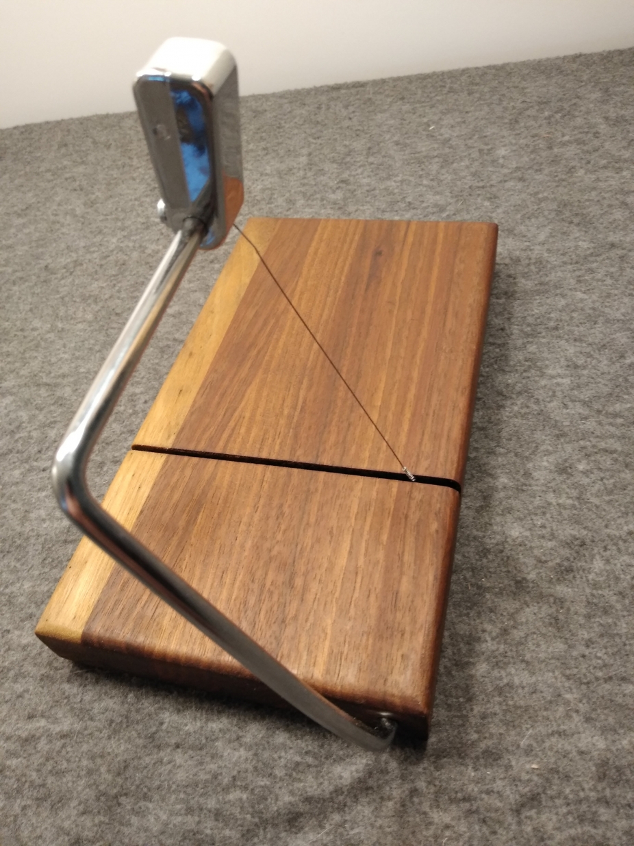 Walnut Wire Cheese Slicing Board by Clintswoodcrafts