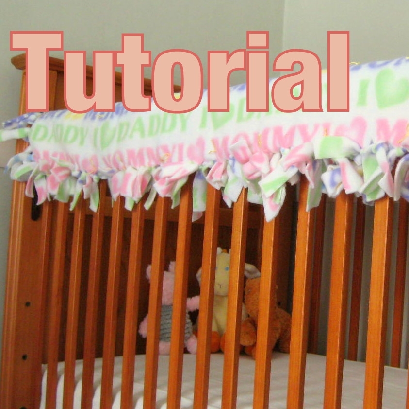 No Sew Tied Quilted Crib Rail Guard Tutorial Tm By Newenglandquilter - Fleece Crib Rail Cover Diy