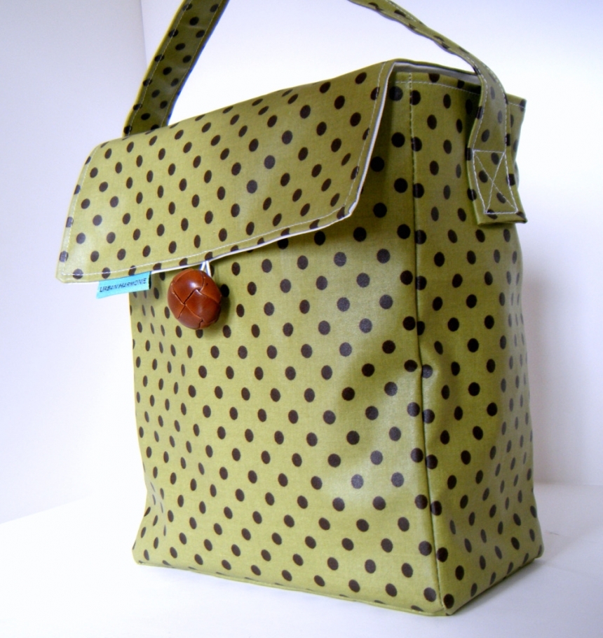 Tea Green Tall Boxed Lunch Bag By Urbanharmonie Bags Purses