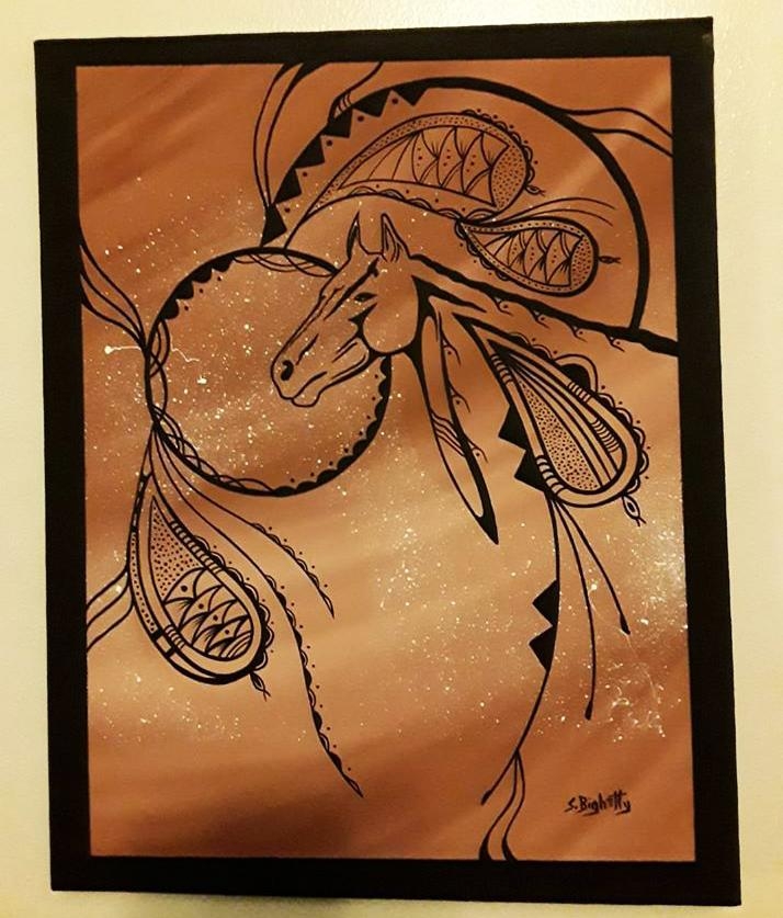 Horse, Indigenous Painting, Acrylic on Canvas by IndigeneArts