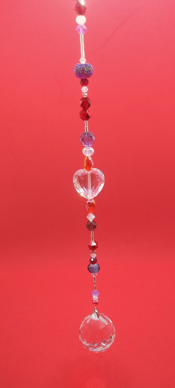 Crystal Heart prism by Saffire Moon Jewelry, Home Accents