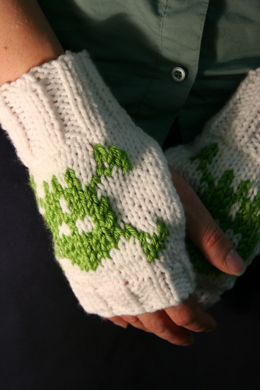 Fingerless knitted gloves by Made in Windsor, Gloves