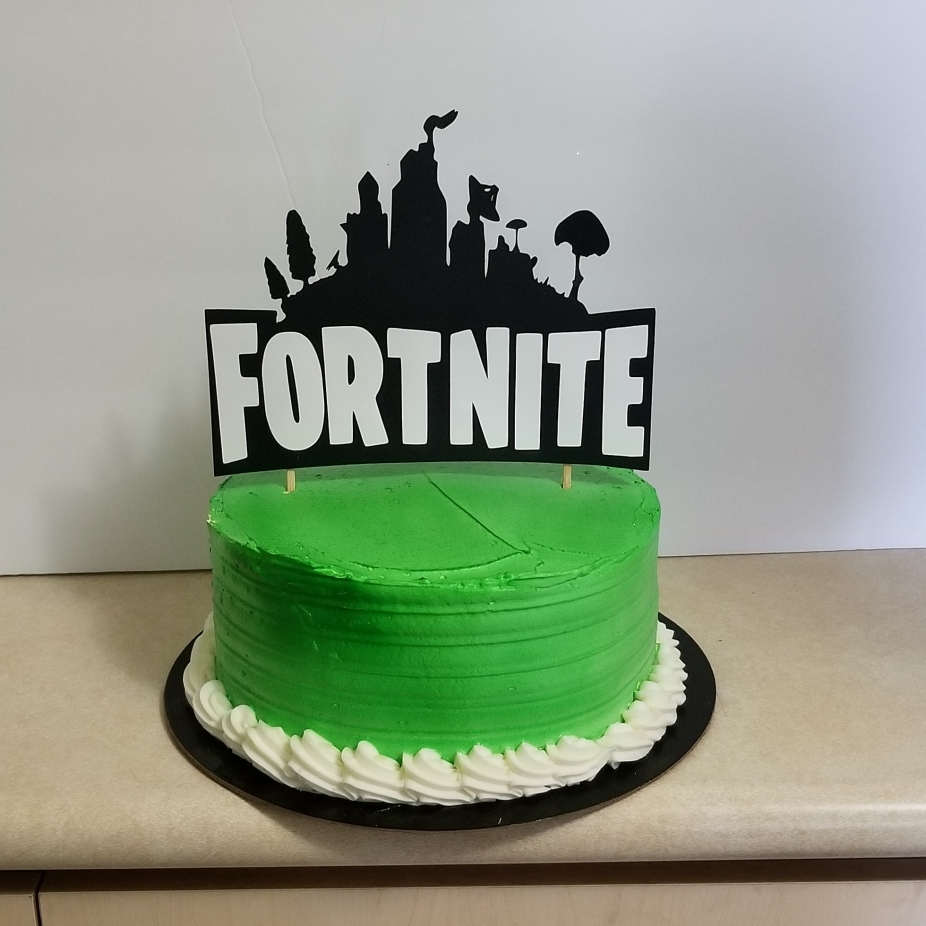 Personalized Fortnite 3D Shaker Cake Topper – Name And Age Custom – Handmade UK