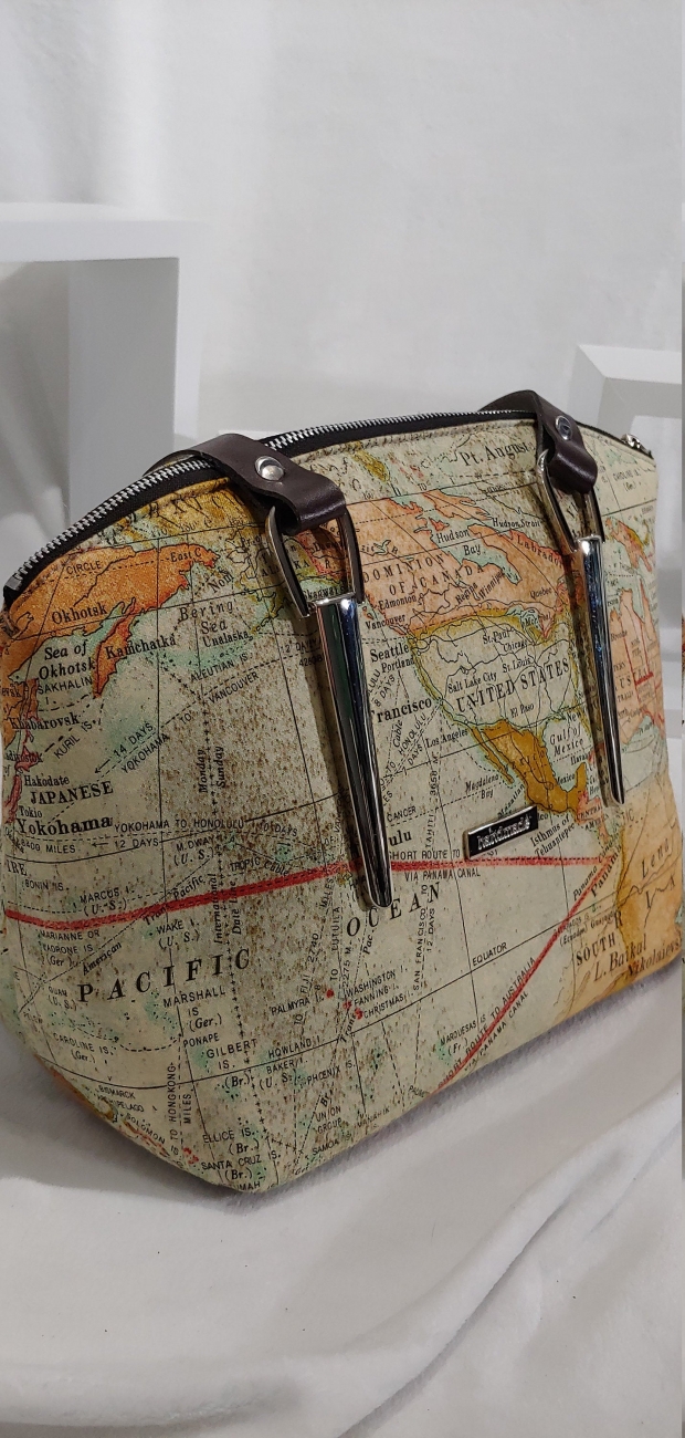 World Map Handbag Handbag Purse For Her Tim Holtz Expedition Travel Map World Travel Globe Vintage Globe World Map 233857 F6b1 