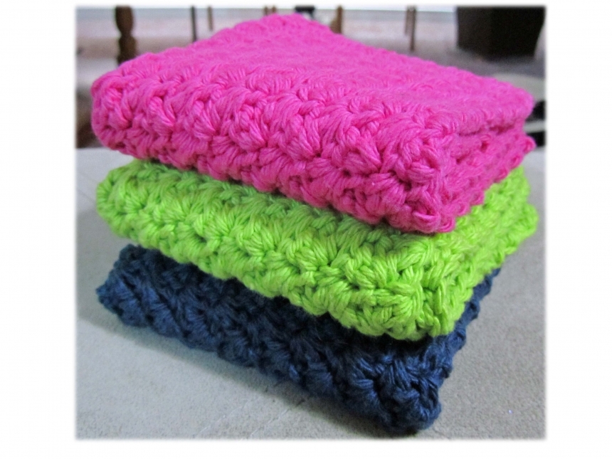 Eco Friendly Crocheted Dishcloth or Washcloth by The Gifted Nest