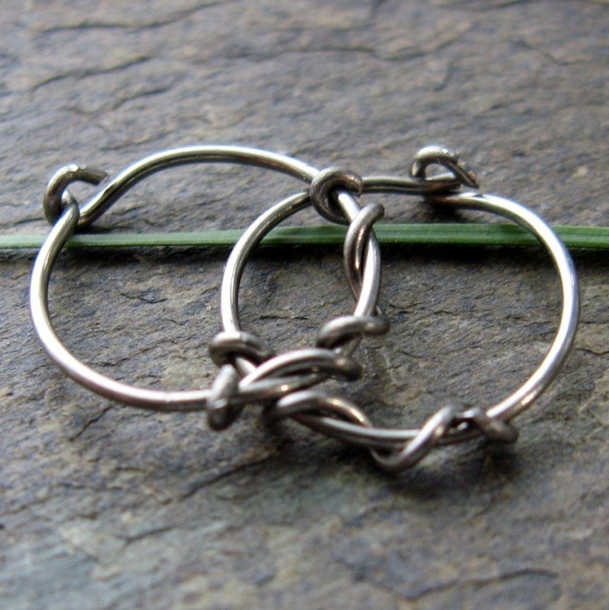 primitive series- custom hoop earrings- handmade by thebeadedlily 20g vine hoops-