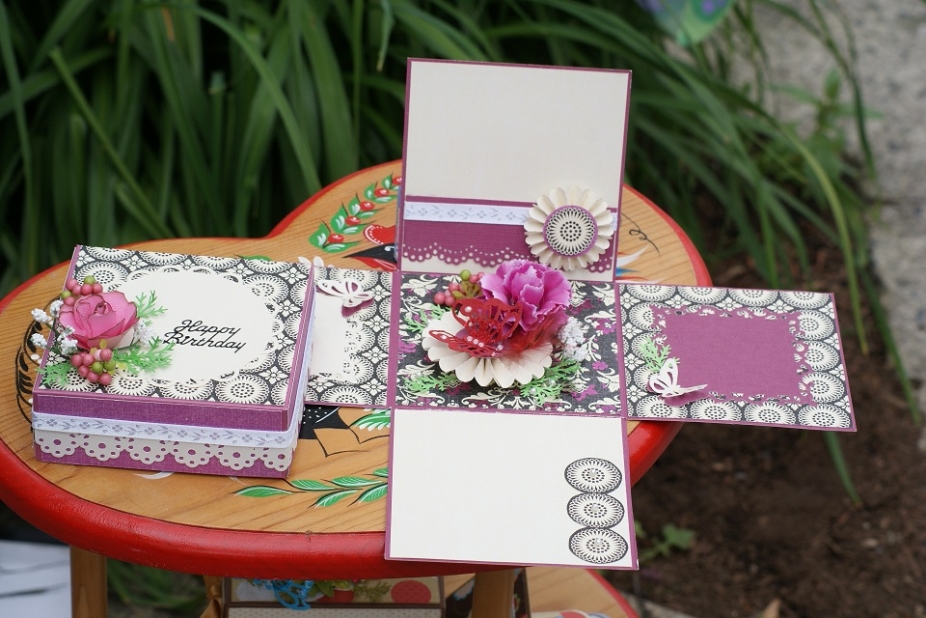 Happy Birthday Scrapbook Explosion Box by OlgaKrst, Paper Craft