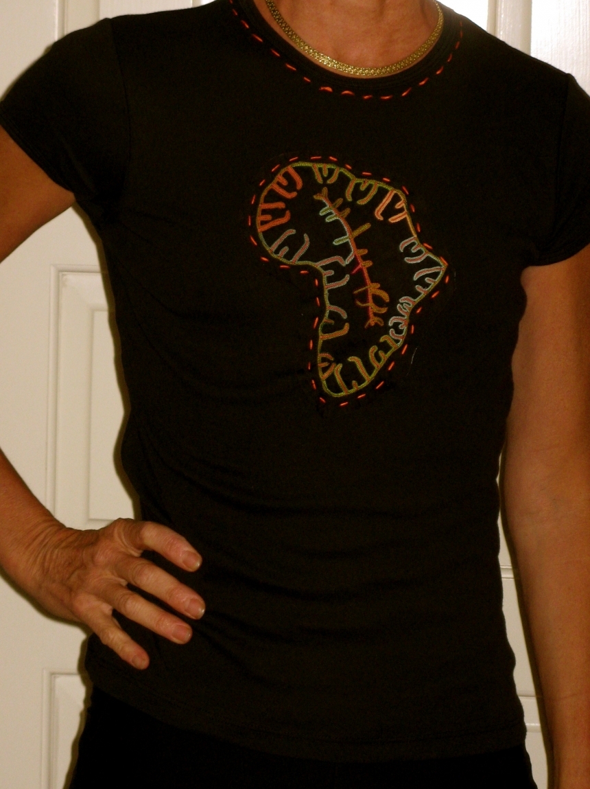 Authentic african embroidery on quality custom tshirts Authentic african embroidery on quality custom tshirts