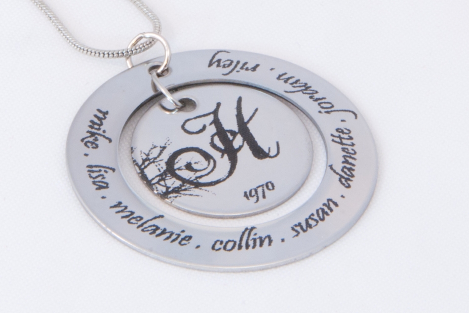Personalized Family Tree Necklace Jewelry Genealogy Monogram