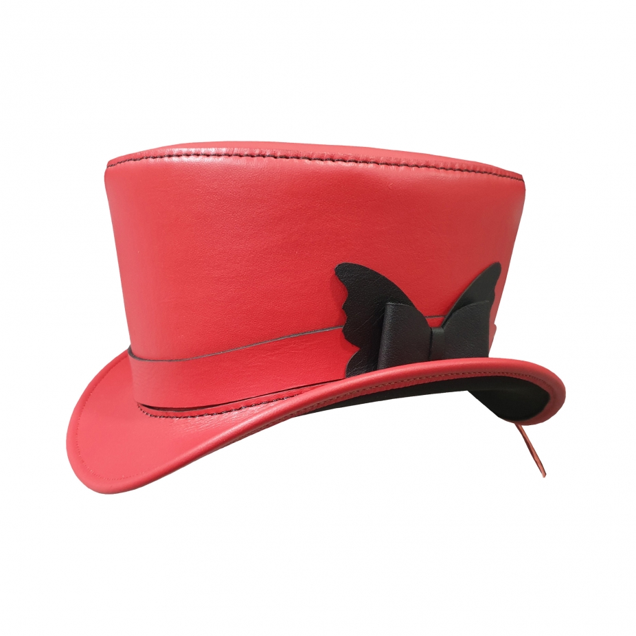 cheap leather top hats