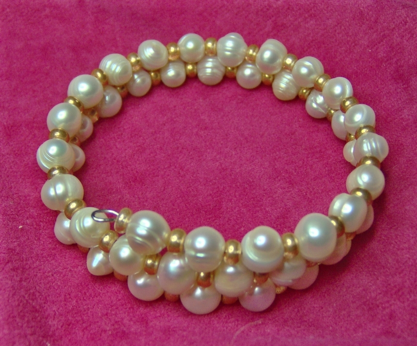 Beautiful Bracelet In Genuine B Freshwater Pearls