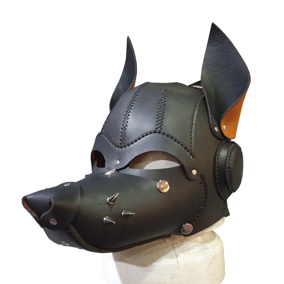 Leather Dog Mask by Walletsnhats4u, Masks on iCraftGifts.com