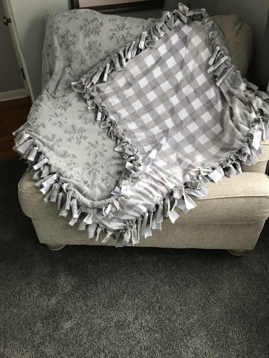 Snowflakes and Checkers by Kuddle Ups by Kimberly, Blankets