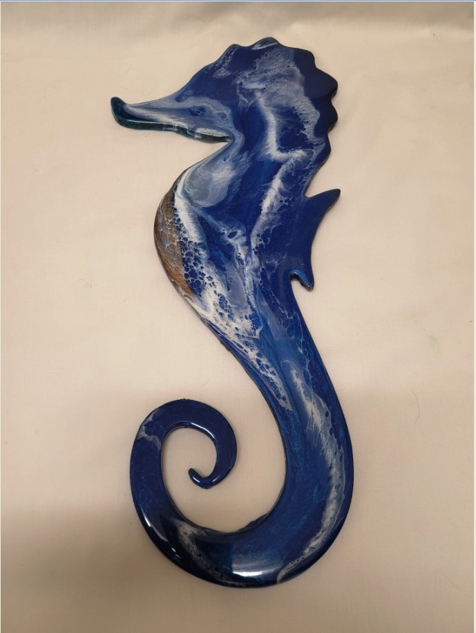 Beach Resin Seahorse by We Shell Wall Decor