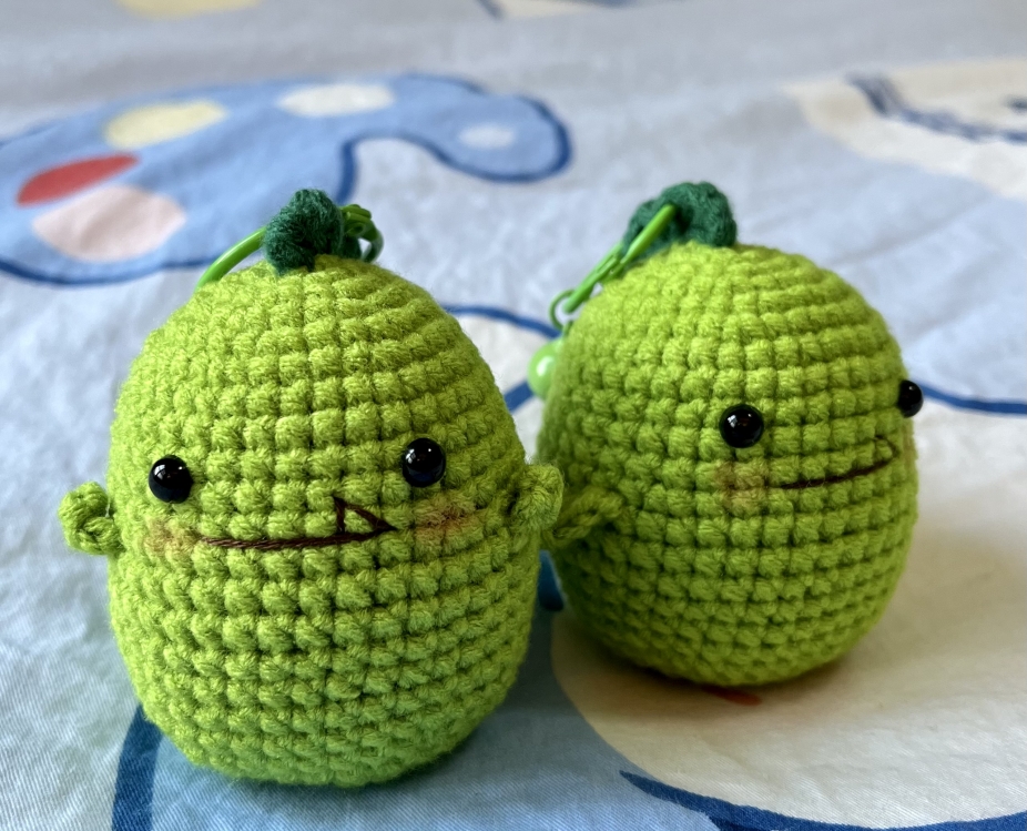 Handmade Cute Dinosaur/ Crochet Dinosaur Keychain by Ruby Handmade