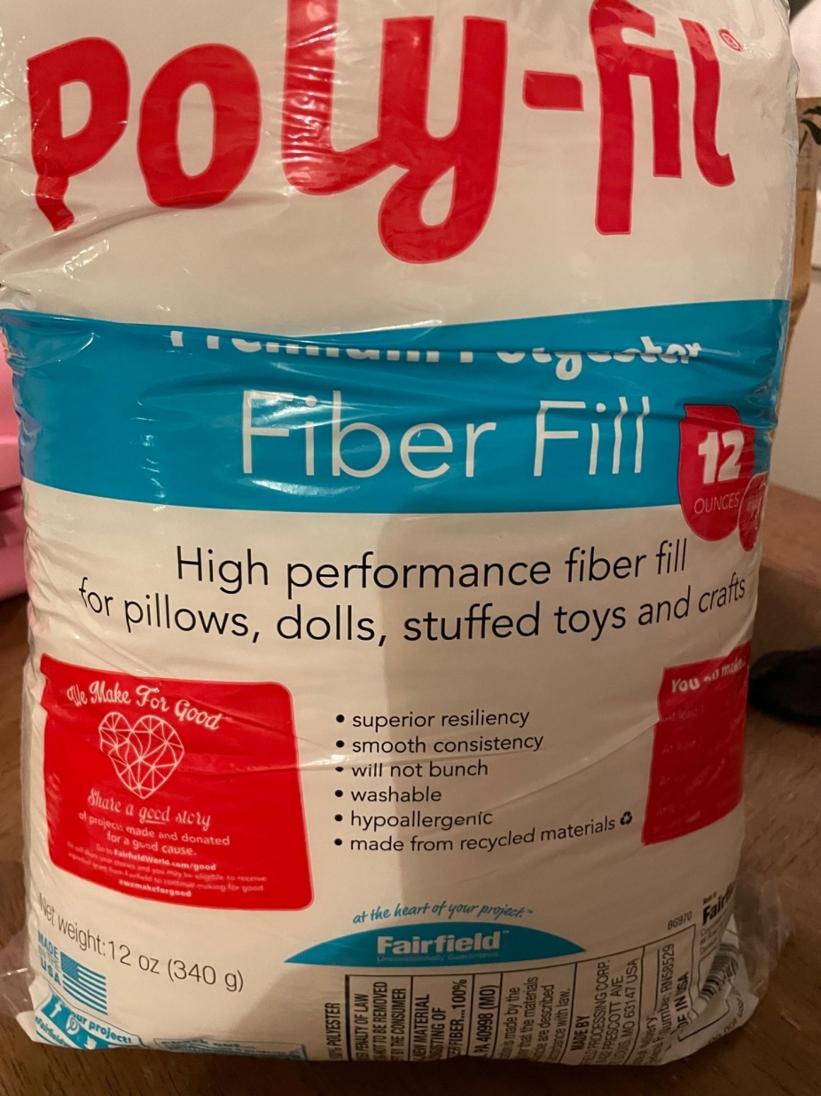 Poly-Fil Premium Polyester Fiber Fill Bag - 50 oz