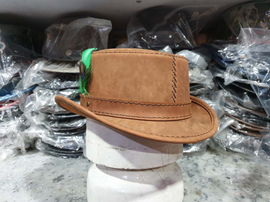 Stoker Leather Top Hat