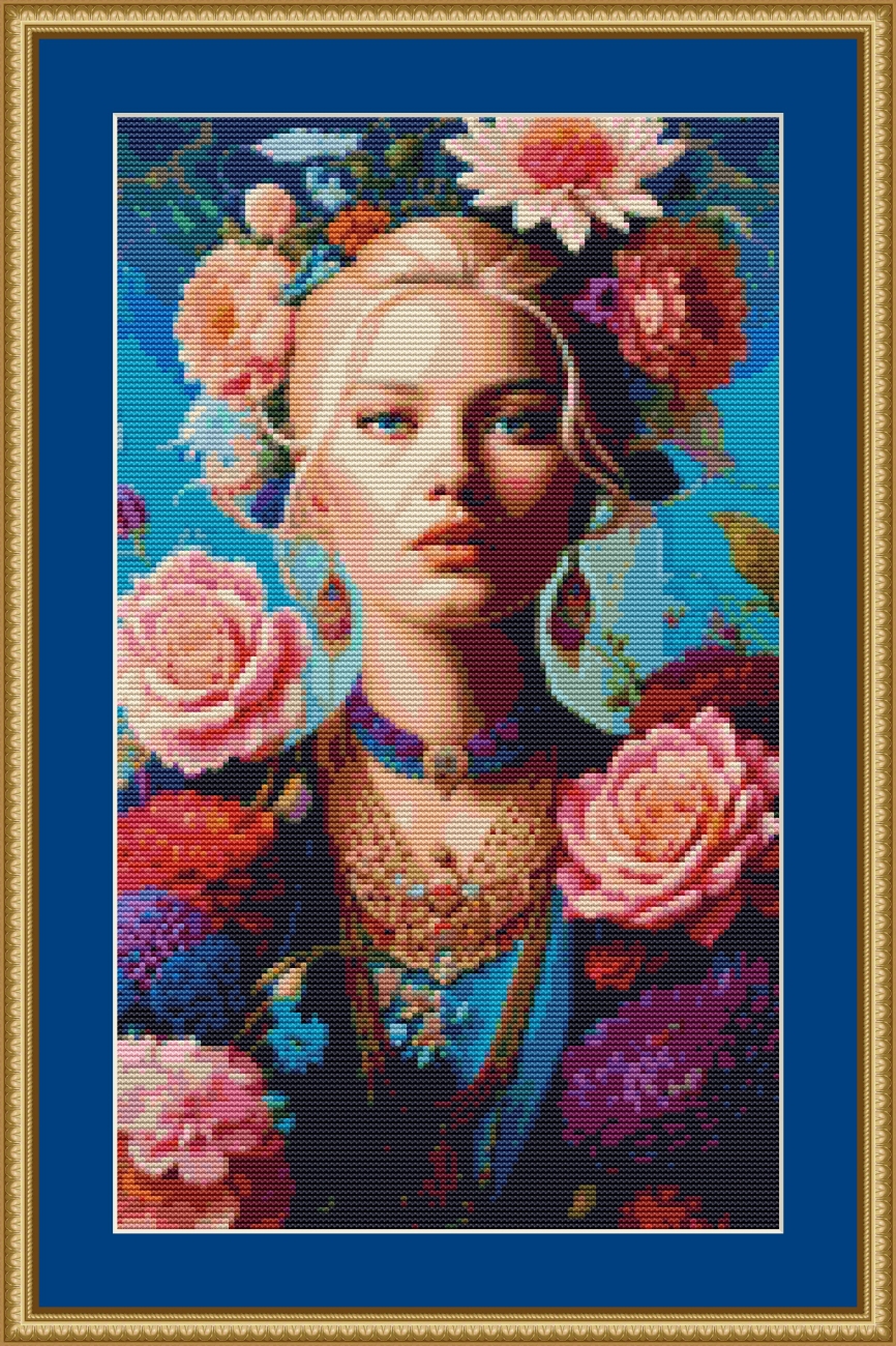 Beautiful Lady Cross Stitch Pattern By Avalon Cross Stitch 5532