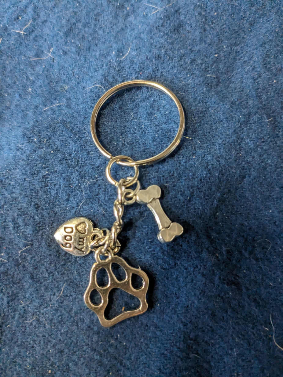 Paw print key chain by Orions Mom, Keyrings/Keychains