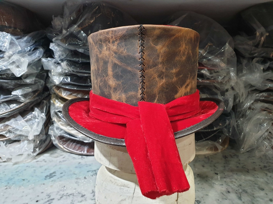 Red sales steampunk hat