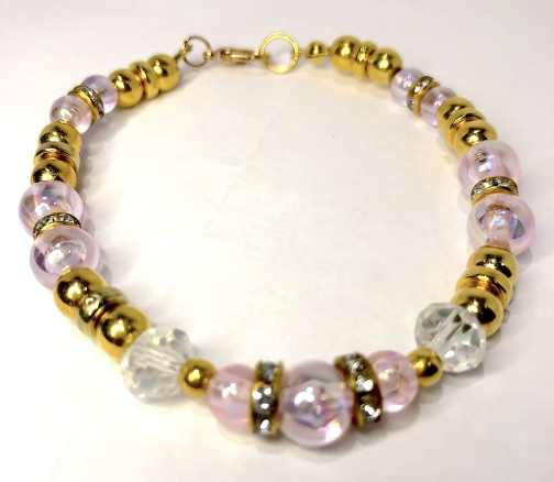 Frosty Pink Bracelet by Bang Bling Rad Jewelry Designs, Bracelets