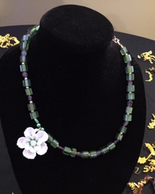 Necklace Green by Fashion Jewelry by Ch, Necklaces