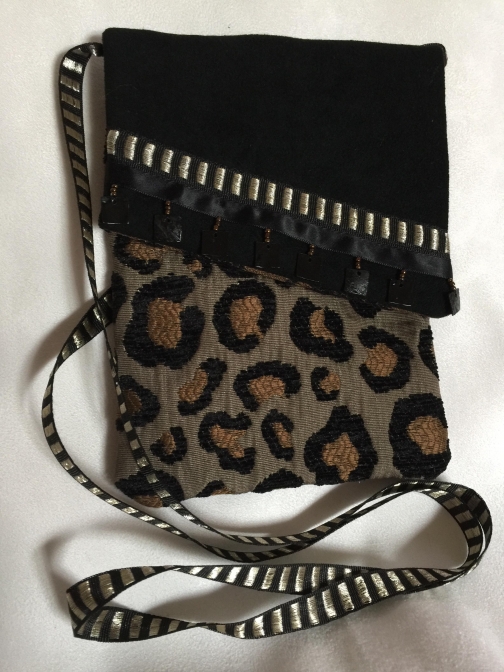 leopard print body bag