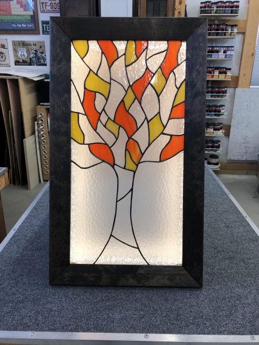 Stained Glass Light Box by Keri Baumgardner Glass, Glass Art