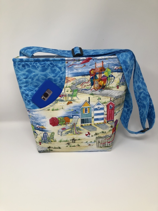 Beach Scene Cross Body Bag by donnasdesignsetc, Bags & Purses