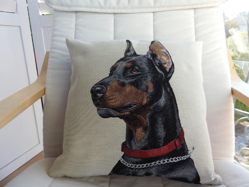 doberman cushion