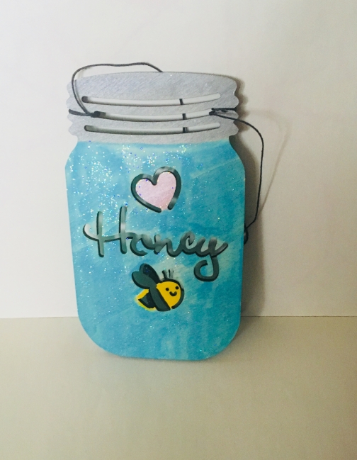 Wooden Honey jar by Store 26221 Melanie Burton, Woodworking