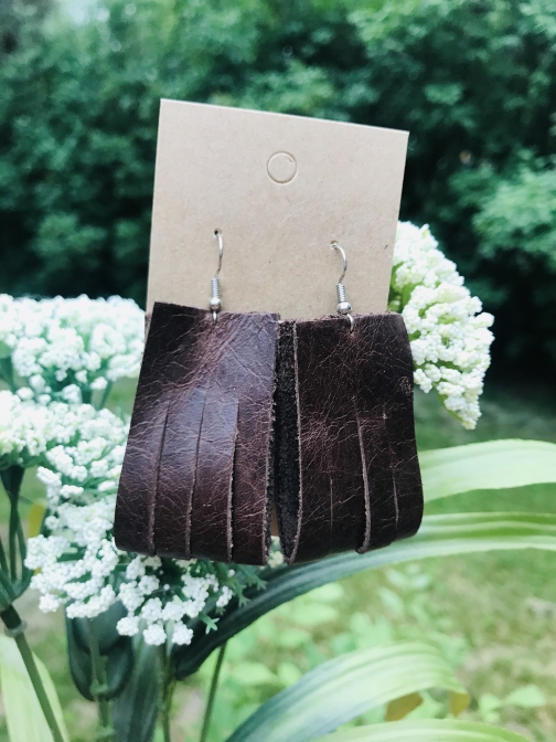 Bag Earrings With Slits by The Pineapple Patch, Earrings