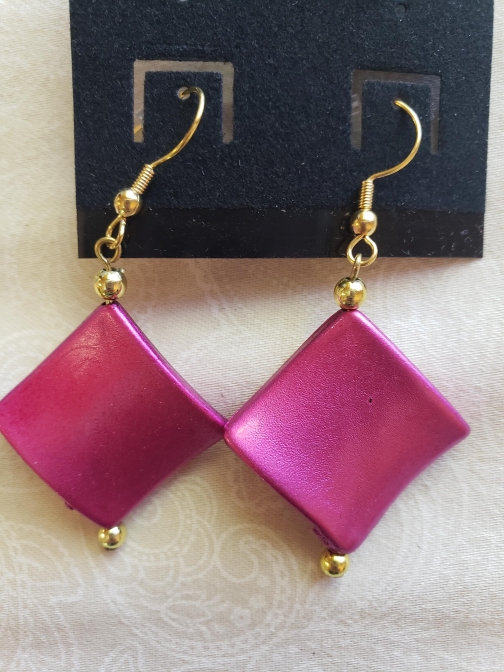 Hot Pink Earrings By Handcrafted By Heinrichs Earrings 2604