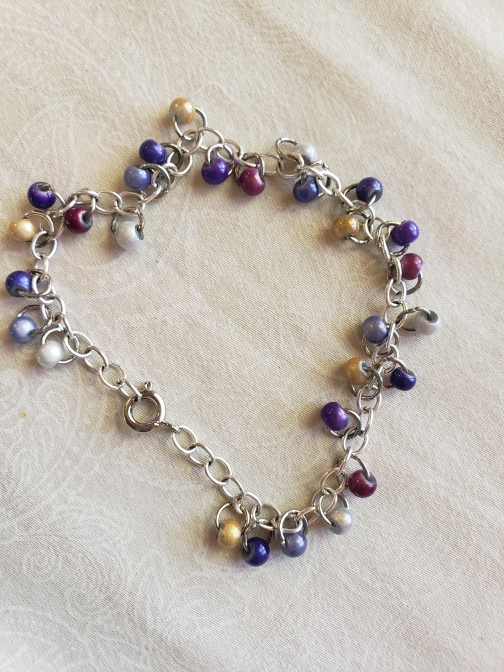 stackable shimmer copper bracelet