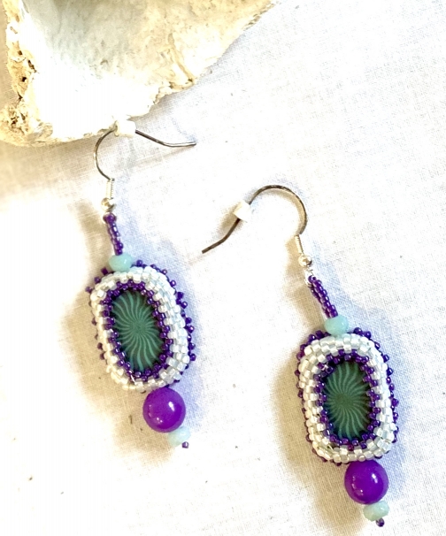 Beaded Earrings by Random Thoughts by Julie, Earrings