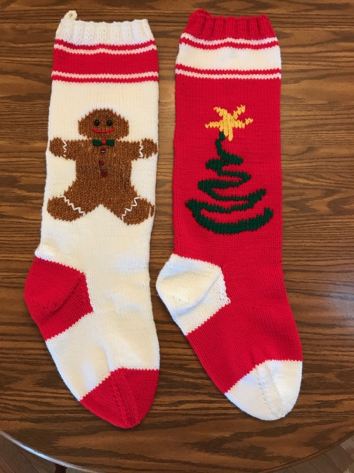 Personalized Christmas stockings by Beths Knits, Holiday Decor