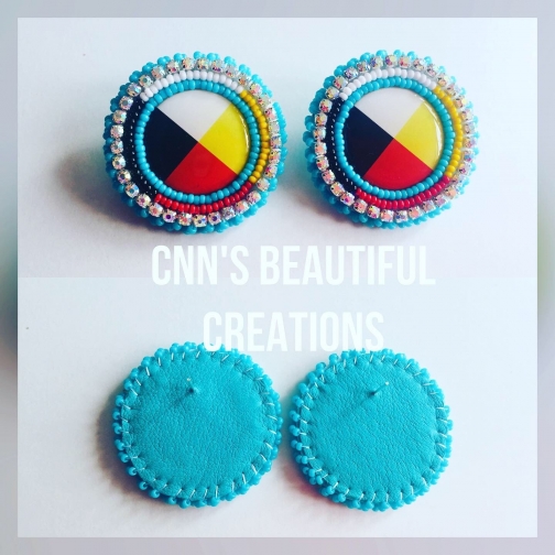 Small Beaded Earrings by IndigeneArts, Earrings on iCraftGifts.com