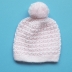 Baby Girl Hand-Knitted Hat (Pink) 