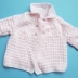 Baby Girl Hand-Knitted Jacket (Pink)