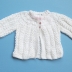 Baby Girl Hand-Knitted Jacket (White)