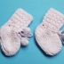 Baby Girl Hand-Knitted Socks/Booties (Pink)