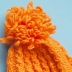 Hand-Knitted Baby Hat (Orange) 