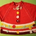Colorful Knitted Poncho / Jacket for a Girl