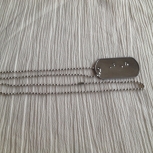 Braille monogram necklace example