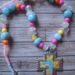 Cross Necklace Multi color