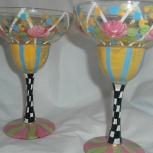 striped floral margartias